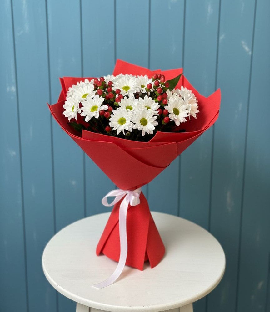 Букет цветов из: Хризантемы в Ревде Мурманской области