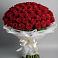 Букет 101 Красная роза Блэк Мэджик в Ревде Мурманской области