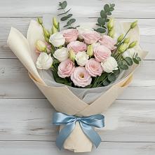 Букет цветов из:  Лизиантусы #REPLACE_PRED# Ревде Мурманской области