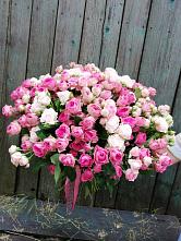 Букет Розовые кустовые розы Натали и Лав Лидия в Ревде Мурманской области