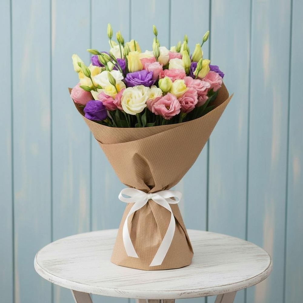 Букет цветов из: Лизиантусы в Ревде Мурманской области