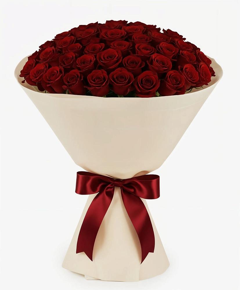 Букет 101 Бордовая роза Блэк Бакарра в Ревде Мурманской области